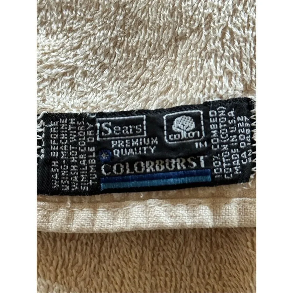 Sears St.Mary’s Hospital Roswell NM cotton vintage 70s bath & hand towel bathroo